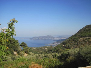 aussicht auf samos und kokari